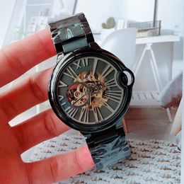 Luxury Fashion Famous Watches Mens Mechanical SS 2813 Automatic Movement Watch Sports men Hollow Skeleton Designer Wristwatches193C