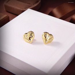 Stud Earrings 2022 Heart For Women High Quality Fashion Fancy Hanging Party Fine Bijoux