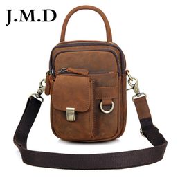 J M D Vintage Real Leather Small Sling Bag For Man Purse Men's Messenger Shoulder Bag Handbags 1003B282a