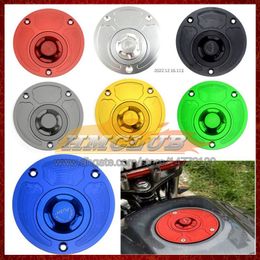 Motorcycle CNC Keyless Gas Cap Fuel Tank Caps Cover For SUZUKI GSXF650 GSX650F 08 09 10 11 12 13 2008 2009 2010 2011 2013 Quick Release Open Aluminum Oil Fuel Filler Cover