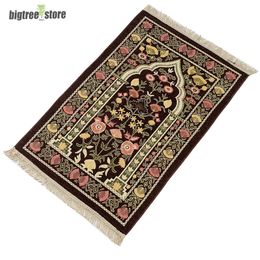 Muslim Prayer Rug Carpet with Compass 70x110cm Waterproof Islamic Outdoor Pray Carpets Portable Travel Mat Great Ramadan Gift