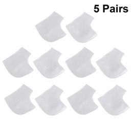 Pairs Gel Heel Sleeves Breathable Silicone Socks Protectors Cups For Cracked Treatment Achilles Tendonitis Ankle Support335z