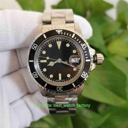 Selling Top Quality Watches Classic 40mm Vintage 1680 Red SUB Stainless Steel Asia 2813 Movement Mechanical Automatic Mens Men229z