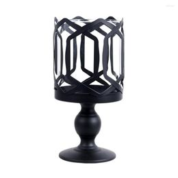 Candle Holders Nordic Candlestick Iron Holder Multipurpose Anti-rust Black Handicraft Table Stick Wedding Christmas Home Decor