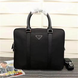 Global classic luxury bag Canvas men's shoulder bag briefcase the highest quality handbag 0871 size 36cm 28cm 8285R