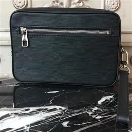 Mens Clutch Bags Box Purse Genuine Leather Kasai Bags Brown Mono CANVAS TOILETRY Palm Wrists Handbags Women Clutches Evening Bag m2424