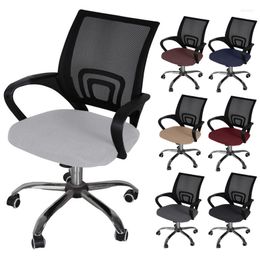 Chair Covers Red Stretch Office Cover Grey Computer Seat Protector Swivel Sillas De Oficina Spandex Housse Chaise Black