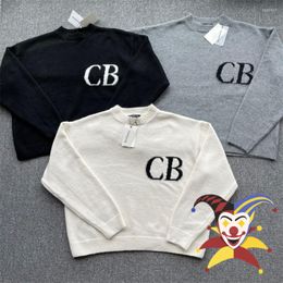 Men's Sweaters Cole Sweater Men Women Quality CB Logo Jacquard Knit Sweatshirts Vintage With Tags