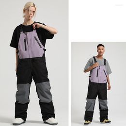 Skiing Pants Winter Ski Jumpsuits Women One-Piece Men Outdoor Snowboard Suit Overalls Wind Proof Waterproof Thermal