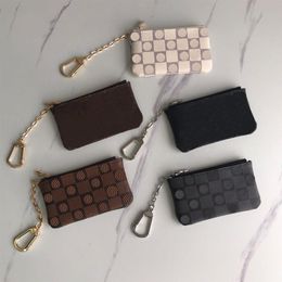 Luxury designer Wallet Damier Coin Purse Zippy Lady chain Wallets Fold Card Holder Passport Women flower Purses key Pouch shi292f