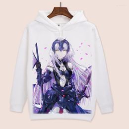 Men's Hoodies High-Q Unisex Anime Cos Fate Go Saber Cotton Casual Hooded Hoodie Sweatshirts