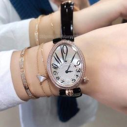 Womens watch woman wristwatch for women diamond watches leather strap Naples Queen automatic mechanical movement arabic numbers fashion design