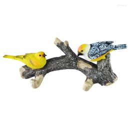 Decorative Figurines Entrance Creative Key Hook Wall Hanging Behind The Door Clothes Hat Rack Punching Cute Bird