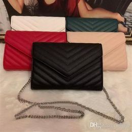 sell Designer Handbags Fashion Women Shoulder Bags Caviar Leather Bags Silver Chain Crossbody Bag Messenger Bag With Box235l