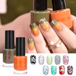 Nail Polish 9.5ml Two In One Art Stamping Pure Color & Fluorescence Pearl For Laquer