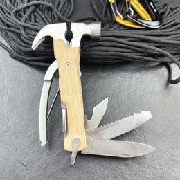 Hand Tools Portable Lightweight Multi-purpose Tool Stainless Steel Claw Hammer Outdoor Camping Survival Pliers Multi-function Pliers Hammer