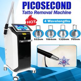 Picolaser Beauty Equipment Tattoo Removal Machine Nd Yag Q Switched Skin Rejuvenation Portable 4 Wavelengths Salon Use Pico Second