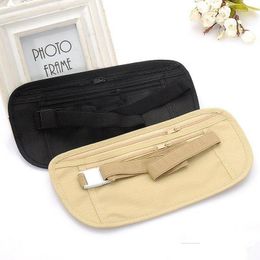 Storage Bags Outdoor Mobile Sports Waist Bag Thin Profile Money Belt Secure Travel Undercover Hidden Wallet