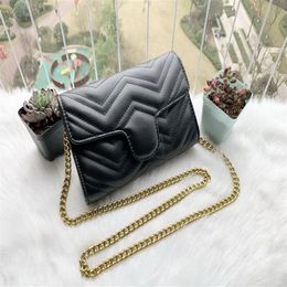 Top Quality Womens Shoulder bag Pu leather Gold chain bag Woman Cross body Pure color Female women handbag 21cm281a