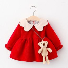 Girl Dresses Melario Born Baby Dress Christmas Spring Princess For Kids Cartoon With Bag Infant Toddler Clothing