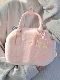 Bolsas de ombro bolsas doces para mulheres bolsa de mensageiro rosa Trendyol fofo senhora casual kawaii japonês algodão bolsa