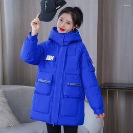 Women's Down Winter Jacket Women 2022 Glossy Parkas Female Hooded Thick Warm Jackets Cotton Padded Parka Windproof Casual Long Snow Coat
