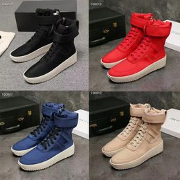 Designer Fear God Causal Shoes Men Fog Multicolor Sneakers Mens High Street Skate Sneaker Lace Up Trainers Low Black Red Size 39-46