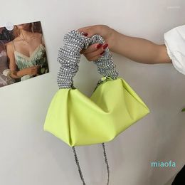 Evening Bags PU Leather Small Crossbody Shoulder For Women Spring Trendy Handbags And Purses Totes Green