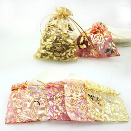 Jewelry Pouches 10 12 Organza Bag 100pcs/lot Christmas Wedding Gift Colors Selection Packing Display Bag&pouch