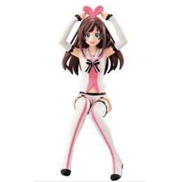 Finger Toys 13cm Virtual Idol Anime Figure A.I.Channel Sitting Action Figure PVC Pressed Noodles Ornaments Adult Model Doll Collection Toys