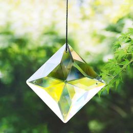 Chandelier Crystal Square Transparent Hanging Prism Sun Catcher Colour DIY Wedding Decoration Craft Home Ornament