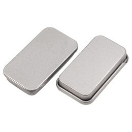 64x30x10mm slide top tin Packaging boxes Empty Plain rectangle Tinplate box Metal case container floss push-pull box