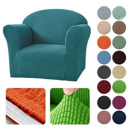 Chair Covers Couch Cover Mini Size Sofa Armchair Settee Slipcover Children Elastic Soft 1Seat Stretch Solid Color Christmas
