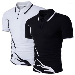 Men's Polos ZOGAA Brand Men Polo Shirt Short Sleeve Male Casual Cotton Solid Anti-shrink Tops Mens Print Design Slim Fit