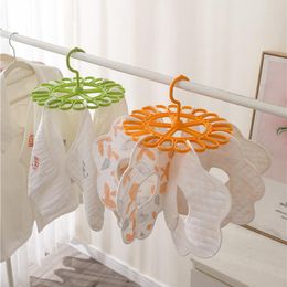 Hangers Clothes Dryer Hanger 20 Clips Plastic Multifunction Rack Laundry For Baby Cloth Sock Underwear Bra Out Home Organiser Display