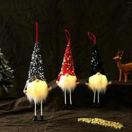 Christmas Decorations Long-legged Faceless Elf Doll Decoration With Sequins For Gifts Living Room Welt Home Furnishings Ornaments