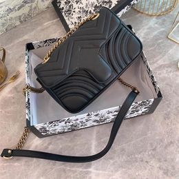 Marmont bags classic handbags woman fashion Milan show famous women Shoulder bags size 23cm model 4434972686