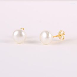 Stud Earrings Aide 925 Sterling Silver Imitation Pearl For Women Simple Small Earring Jewel Wedding Gift Mujer Boucle D'oreille