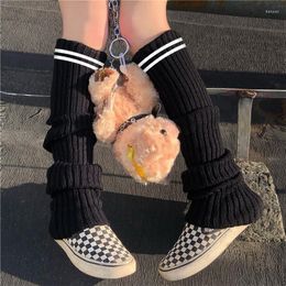 Women Socks WEIRDO Knee High Leg Warm Sock Slim Punk Cool Knit Long Winter Lolita Cosplay Gothic Kawaii Hip-hop Rock Y2k