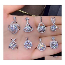 Pendant Necklaces Diamond Fanshaped Geometric Pendants Accessories Necklace For Women Fashion 2021 Trend Jewellery Drop Delivery Dhpzn