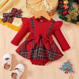 Наборы одежды рожденная девочка рождественское комбинезон