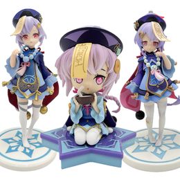 Decompression Toy 12cm Genshin Impact Qiqi Anime Figure Genshin Impact Klee Action Figure Klee/Paimon Figurine Collectible Model Doll Toys G