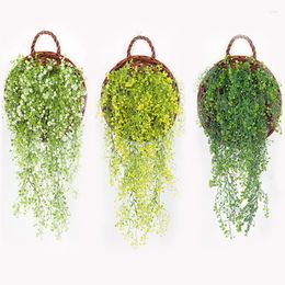 Decorative Flowers 85CM Artificial Fake Silk Flower Vine Hanging Garland Plant Home Garden Wedding Decor Plants