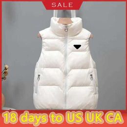 Womens Vests Puffy Jacket Sleeveless Woman Jackets Designer Coat Matte Slim Outwears Coats S-2XL26PR