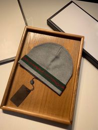 Beanie/Skull Caps winter hat mens designers hats bonnet beanie knitted wool plus velvet cap skullies Thicker mask Fringe beanies hats