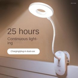 Table Lamps Clip Lamp Touch USB Rechargeable Lithium Battery Soft Light Eye Protection Dormitory Learning Reading Bedroom