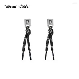 Stud Earrings Timeless Wonder Initial B Geo Braided For Women Designer Jewellery Ins Party Rock Runway Goth Trendy Top Brand 6291