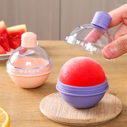 Baking Moulds Ice Hockey Cube Mould Silica Gel Household Ball Kitchen Tool Round Bulb Make