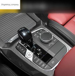 For BMW X3 2022 G01 X4 G02 IX3 G08 M Sport ABS Carbon Fibre Gearbox Panel Trim Cover Car Accessories