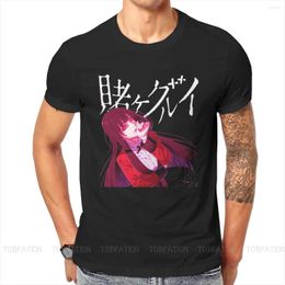 Men's T Shirts Est Jabami Tshirts Kakegurui Hyakkaou Yumeko Ryota Kirari Mary Skieragi Men Harajuku Fabric Tops Shirt Round Neck Oversized